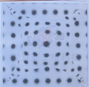 圓點光柵立體軟件-【花無形】的后期切割效果